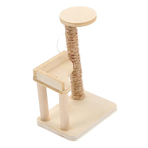 IMIKEYA Miniatur Katzenbaum Aus Holz Möbelmodell Für Puppenhäuser Dekoratives Spielzeug Für Katzenfreunde Für Kreative -projekte Und Realistische Miniatur-Dekoration von IMIKEYA