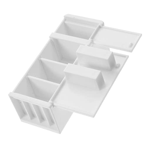 IMIKEYA Mini-Schlafzimmer-Accessoires Puppenmöbel Miniaturkühlschrank Zum Basteln Puppenhaus Miniaturen Tun So, DASS Sie Puppenhaus-miniaturen Weiß Plastik von IMIKEYA