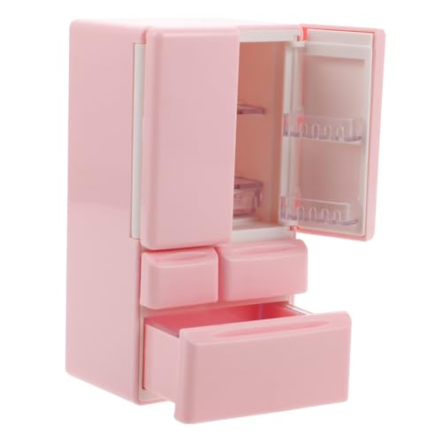 IMIKEYA Mini-küchenspielzeug Lustiger Stiftehalter Für Den Schreibtisch Kawaii Stifthalter Kühlschrankspielzeug Mini- Miniküche Mini-verkaufsautomat Minifiguren Rosa Plastik von IMIKEYA