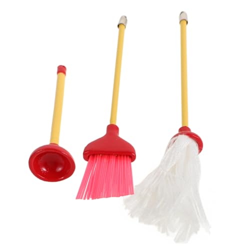 IMIKEYA Mini-mopp-Modell Kinderbesen Mini-puppenhausmöbel Mini-Besen Kleinkind Besen Plastik von IMIKEYA