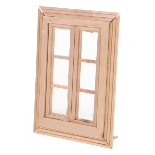 IMIKEYA Mini-puppenhaus Aus Holz, Fenstermodell, Puppenhaus, Holzfenster, Dekoration, Puppenhauszubehör IMIKEYA Mini-puppenhaus Aus Holz, Fenstermodell, Puppenhaus, Holzfenster, Dekoration, Puppenhauszubehör von IMIKEYA