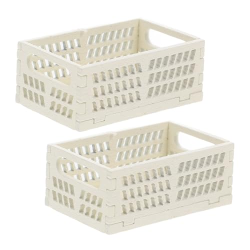 IMIKEYA 2 Stücke Miniatur Holz Kiste Lagerung Korb Für Puppe Mini Spielzeug Miniatur Zubehör Weiß IMIKEYA 2 Stücke Miniatur Holz Kiste Lagerung Korb Für Puppe Mini Spielzeug Miniatur Zubehör Weiß von IMIKEYA