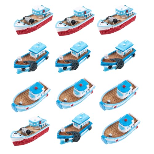 IMIKEYA 12 Stücke Miniatur Boot Deko: Harz Miniatur Fischerboot Deko Modelle für Mikro Landschaft Garten Puppenhaus Strand Geschenkideen IMIKEYA 12 Stücke Miniatur Boot Deko: Harz Miniatur Fischerboot Deko Modelle für Mikro Landschaft Garten Puppenhaus Strand Geschenkideen von IMIKEYA