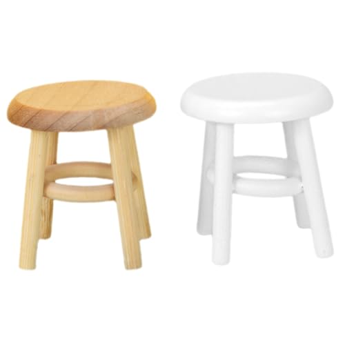 IMIKEYA Miniatur Hocker Für Puppenhaus Hochhocker Modell Aus Wohnaccessoires Für Puppenmöbel Und Dekoration Natürlichem Farbton IMIKEYA Miniatur Hocker Für Puppenhaus Hochhocker Modell Aus Wohnaccessoires Für Puppenmöbel Und Dekoration Natürlichem Farbton von IMIKEYA