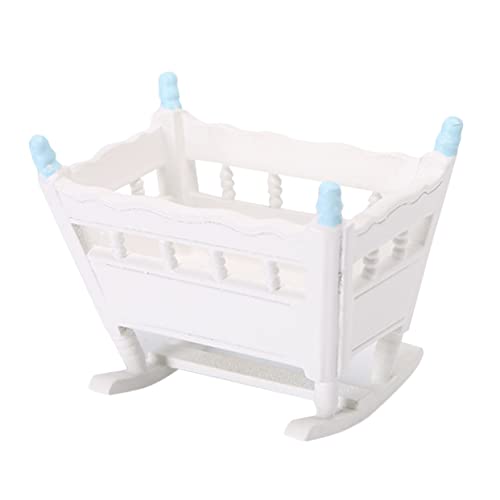 IMIKEYA Miniatur Puppenwiege Realistische Puppenkrippe Für Puppenhaus Niedliche Schlafzimmerdekoration Für Puppen Für Kreative Rollenspiele IMIKEYA Miniatur Puppenwiege Realistische Puppenkrippe Für Puppenhaus Niedliche Schlafzimmerdekoration Für Puppen Für Kreative Rollenspiele von IMIKEYA