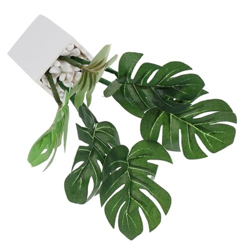 IMIKEYA Mini- -topfpflanze Miniatur-Bonsai-Modell Realistisches Puppenhaus-Accessoire Künstliches Flora- von IMIKEYA