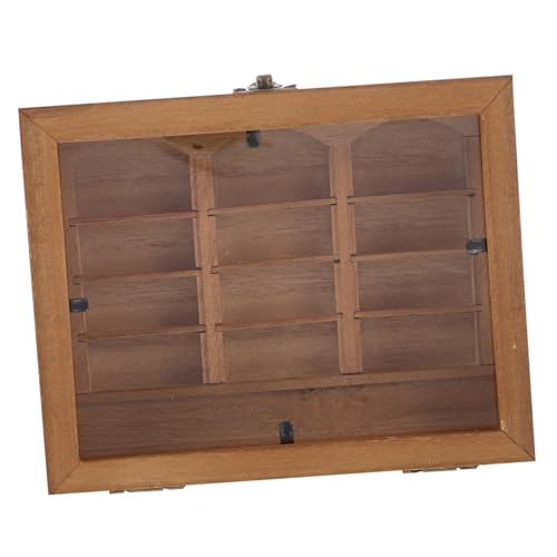 IMIKEYA Miniaturmöbel Deko Miniatur-bücherregal Bücherregal Für Puppenhausmöbel Mini-bücherregal Für Mini-bücher Mini-puppenhausmöbel Bücherregal Puppenhaus Light Brown Hölzern von IMIKEYA