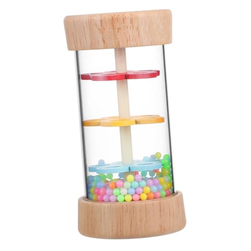 IMIKEYA Musikspielzeug Regenstab Shaker Regenmacher Musikinstrumente Regenbogen Regen Sounder Kognitives Kinderspielzeug Interaktives Für Regenstab Holz Bunt von IMIKEYA