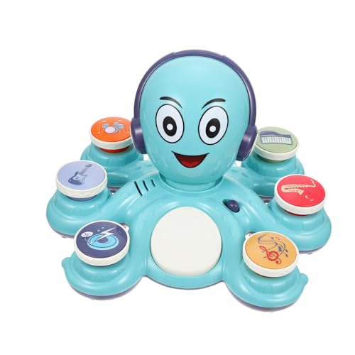 IMIKEYA Musikspielzeug für kinderspielzeug Toys spielsachen für Toys for Fun Toy Musikinstrument Elektrisches Oktopus- Plastik Blue von IMIKEYA