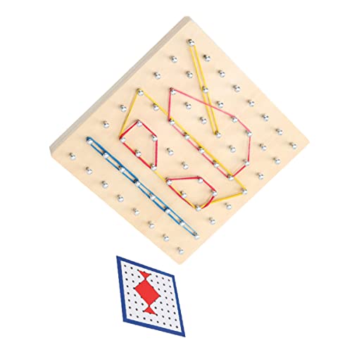 IMIKEYA Nagelbrettunterrichtshilfen Bildungsspielzeug Nagelplatte Platte kreatives Geoboard Lernwerkzeuge für geometrische Formen Steckbrett Geobrett Schiene aus Lindenholz IMIKEYA Nagelbrettunterrichtshilfen Bildungsspielzeug Nagelplatte Platte kreatives Geoboard Lernwerkzeuge für geometrische Formen Steckbrett Geobrett Schiene aus Lindenholz von IMIKEYA