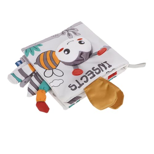 IMIKEYA Nordisches Windschweif-Stoffbuch Babyspielzeug Säuglingsbuch Bücher aus Stoff Babybuch erstes Buch muss haben Bücher für kleine Jungen Buch Tuch Light Grey von IMIKEYA