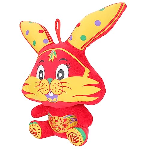 IMIKEYA Offset -drucken Furao Puppe Kaninchengefüllter Kuscheltier Schöner Kuschelhase Kaninchen Cartoon Kaninchenspielzeug Ausgestopfte Kaninchentiere Rot Stoff IMIKEYA Offset -drucken Furao Puppe Kaninchengefüllter Kuscheltier Schöner Kuschelhase Kaninchen Cartoon Kaninchenspielzeug Ausgestopfte Kaninchentiere Rot Stoff von IMIKEYA