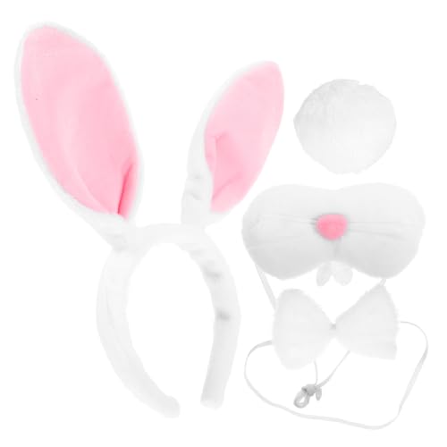 IMIKEYA Osterkostüm Hasenohren Stirnband mit Nase Schleife und Niedliches Cosplay Zubehör für Erwachsene für Karneval Halloween und Osterfeier IMIKEYA Osterkostüm Hasenohren Stirnband mit Nase Schleife und Niedliches Cosplay Zubehör für Erwachsene für Karneval Halloween und Osterfeier von IMIKEYA