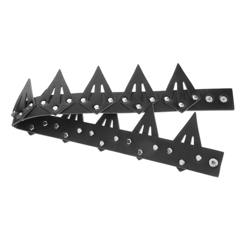 IMIKEYA PU Queen Crown Haarschmuck Leicht und Langlebig Glänzend Gothic Cosplay Haarreif für Damen Fasching Halloween Karneval Party Bühnenauftritt von IMIKEYA
