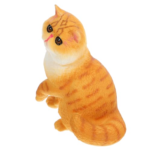 IMIKEYA Persische Katzenspielzeug Simulation Tierfigur Miniaturkatze Realistische Tierfigur Modelltier realistische Katzenfigur Simulationskatze -Figur gefälschtes Katzenmodell Plastik von IMIKEYA
