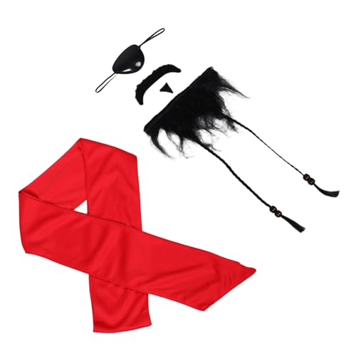 IMIKEYA Piratenkostüm Set mit Augenklappe Schnurrbart und Gürtel Hautfreundlich und Bequem für Halloween Kostümpartys und Rollenspiele Vielseitiges Piratenzubehör IMIKEYA Piratenkostüm Set mit Augenklappe Schnurrbart und Gürtel Hautfreundlich und Bequem für Halloween Kostümpartys und Rollenspiele Vielseitiges Piratenzubehör von IMIKEYA