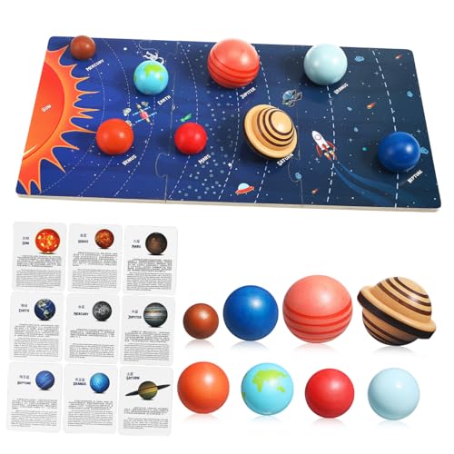 IMIKEYA Planeten-Puzzle Kind Brett-Puzzle des Sonnensystems acht Planeten Sonnensystem Bildungsplaneten Modelle des Sonnensystems für das Sonnensystem hölzern IMIKEYA Planeten-Puzzle Kind Brett-Puzzle des Sonnensystems acht Planeten Sonnensystem Bildungsplaneten Modelle des Sonnensystems für das Sonnensystem hölzern von IMIKEYA