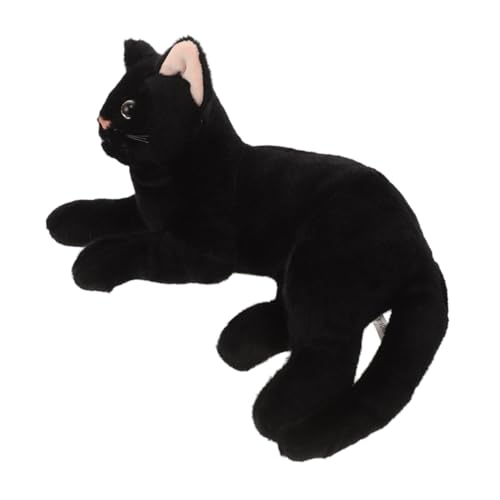 IMIKEYA Plüschspielzeugpuppe Katzen Katzenplüschspielzeug für Jungen Katzen plüschtier Katze ausgestopfte Tiere realistische Stoffkatze Black IMIKEYA Plüschspielzeugpuppe Katzen Katzenplüschspielzeug für Jungen Katzen plüschtier Katze ausgestopfte Tiere realistische Stoffkatze Black von IMIKEYA