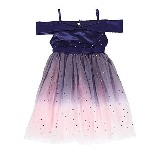 IMIKEYA Prinzessin Kleid Geschwollener Rock Mädchen Schwarz Pailletten Kleiden Sich Geburtstag Ballettröckchen Ärmelloses Kleid Kostüm Hochzeitskleid Violet Polyester (Polyester) von IMIKEYA