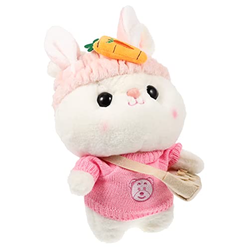 IMIKEYA Pullover Hase Jahr des Hasenspielzeugs Gefüllte Hasenpuppe Heimdekoration Kindergeschenke Entzückendes Stoffkaninchen Kaninchengefüllter Süßes Stofftier Plüsch von IMIKEYA