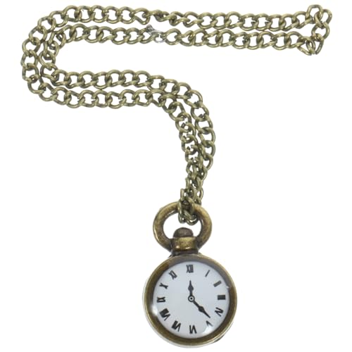 IMIKEYA Puppe Mini-Taschenuhr Anzeige Uhren Anhänger automatisch Miniatur Kette bastelzeug Micro Geschenkeidee Modelluhr mikrowe Mini -Puppenzubehör Puppenhaus -Szenendekoration Legierung von IMIKEYA