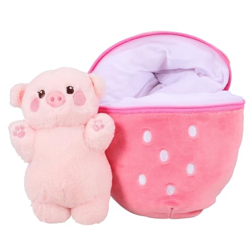 IMIKEYA Puppe für Zuhause Erdbeere Plüschkissen Cartoon-Schwein-Puppe Plüschtier- Kuscheltier-Wurfskissen dekoratives Dekokissen Desktop-Dekoration Tier Stofftier IMIKEYA Puppe für Zuhause Erdbeere Plüschkissen Cartoon-Schwein-Puppe Plüschtier- Kuscheltier-Wurfskissen dekoratives Dekokissen Desktop-Dekoration Tier Stofftier von IMIKEYA