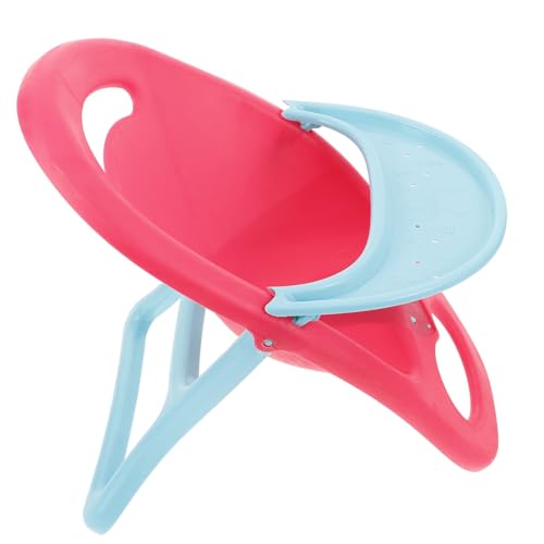 IMIKEYA Puppen Esszimmerstuhl Babyspielzeug Babypuppen Hochstuhl Miniaturstuhl Puppenhochstuhl Puppenhausmöbel Puppenhochstuhl Miniaturmöbel Mini Esszimmer Kunststoff von IMIKEYA