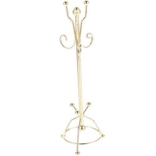 IMIKEYA Puppengarderobe Kleiderständer Für Puppen Puppenkleiderbügel Mini-möbelspielzeug Kleiderbügel Für Puppen Mini- -lagerregale Mini-kleiderständer Puppenhaus-Miniatur Golden Metall IMIKEYA Puppengarderobe Kleiderständer Für Puppen Puppenkleiderbügel Mini-möbelspielzeug Kleiderbügel Für Puppen Mini- -lagerregale Mini-kleiderständer Puppenhaus-Miniatur Golden Metall von IMIKEYA