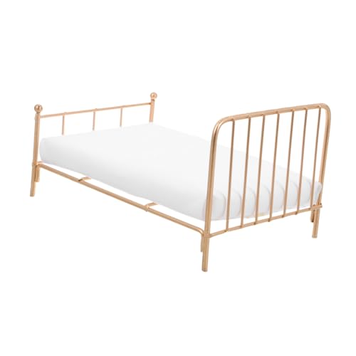 IMIKEYA Puppenhaus Metallbett Mit Matratze Puppenhaus Möbel Für Schlafzimmer Puppenbett Zubehör Ideales Miniaturmöbel Für Dekorieren IMIKEYA Puppenhaus Metallbett Mit Matratze Puppenhaus Möbel Für Schlafzimmer Puppenbett Zubehör Ideales Miniaturmöbel Für Dekorieren von IMIKEYA