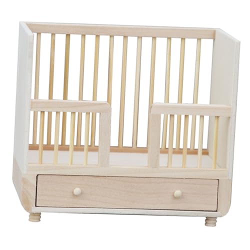 IMIKEYA Puppenhaus Miniaturbett Aus Holz Puppen Minibett Für Puppenhausmöbel Für Kreative Spielwelten Und Fantasievolles IMIKEYA Puppenhaus Miniaturbett Aus Holz Puppen Minibett Für Puppenhausmöbel Für Kreative Spielwelten Und Fantasievolles von IMIKEYA