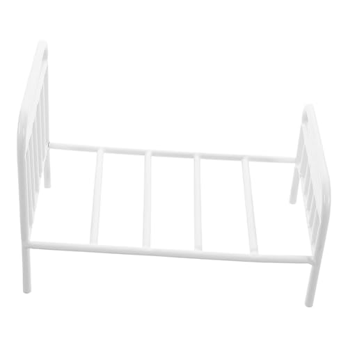 IMIKEYA Puppenhausbett Miniaturbett Ornament Miniatur-etagenbetten Klein Rahmen Puppe Babybett Puppenhausmöbel Mini -schlafzimmermöbel Wiedergeborene Krippe Kind Puppenbetten Eisen Weiß IMIKEYA Puppenhausbett Miniaturbett Ornament Miniatur-etagenbetten Klein Rahmen Puppe Babybett Puppenhausmöbel Mini -schlafzimmermöbel Wiedergeborene Krippe Kind Puppenbetten Eisen Weiß von IMIKEYA