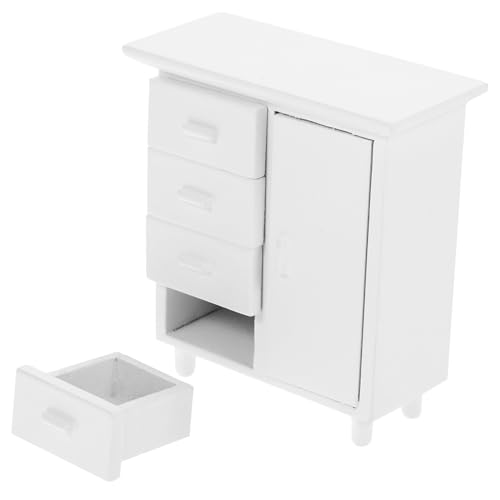 IMIKEYA Puppenhausmöbel Dekorativer Miniaturschrank Für Puppenzimmer Für Weißes Design Zur Aufwertung Jeder Miniaturszene IMIKEYA Puppenhausmöbel Dekorativer Miniaturschrank Für Puppenzimmer Für Weißes Design Zur Aufwertung Jeder Miniaturszene von IMIKEYA