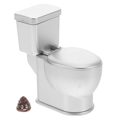 IMIKEYA Puppenhaustoilette Mit Sound Realistische Detailtreue Silbernes Design Ideales Zubehör Für Miniatur Szenen Und Puppenmöbel IMIKEYA Puppenhaustoilette Mit Sound Realistische Detailtreue Silbernes Design Ideales Zubehör Für Miniatur Szenen Und Puppenmöbel von IMIKEYA