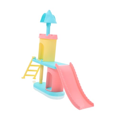 IMIKEYA Puppenvergnügungsparkeinrichtungen Puppenhaus-Bausatz Puppenhauspuppen Mini-Kinderspielzeug Spielplatzspielzeug für Kinderspielhaus-Rutschmodell Abs von IMIKEYA