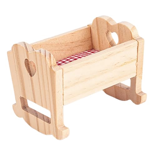 IMIKEYA Puppenwiege Aus Holz Realistisches Puppenbett Für Kinderzimmer Deko Und Puppenhaus Zubehör Sicheres Aus Festen Materialien Für Kreatives IMIKEYA Puppenwiege Aus Holz Realistisches Puppenbett Für Kinderzimmer Deko Und Puppenhaus Zubehör Sicheres Aus Festen Materialien Für Kreatives von IMIKEYA