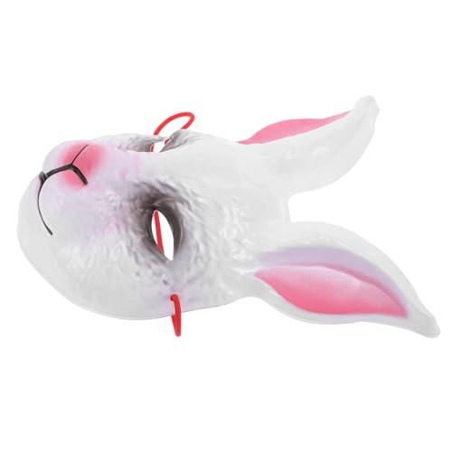 IMIKEYA Rabbit Mask für Halloween Creepy Cosplay Maske mit Langen Ohren Einzigartiges Kostümzubehör für Partys Karneval und Cosplay Events und Tiermaske für Erwachsene von IMIKEYA
