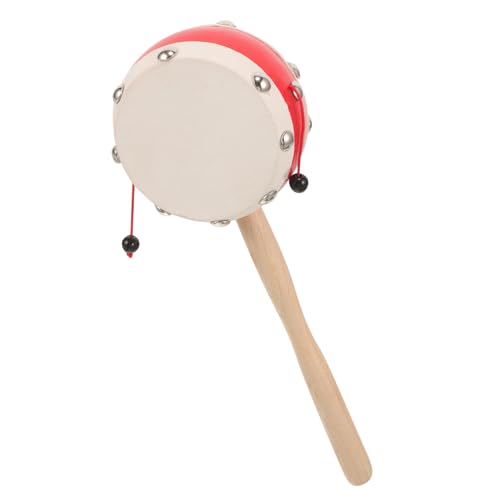 IMIKEYA Rassel Percussion Instrumente traditionelles Rasselspielzeug Tragbare Handrassel rasselndes Trommel Protokoll IMIKEYA Rassel Percussion Instrumente traditionelles Rasselspielzeug Tragbare Handrassel rasselndes Trommel Protokoll von IMIKEYA