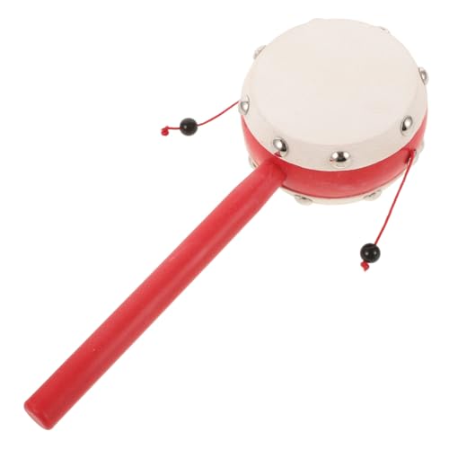 IMIKEYA Rassel kinderspielzeug Taktiles Musikinstrument musikspielzeug Handtrommeln für Spielzeugtrommeln Babyspielzeug schütteln Plastik von IMIKEYA