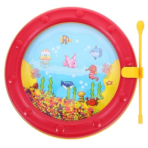 IMIKEYA Rasseltrommel Ozeantrommeln Für Praktische Trommel Musikinstrument Kindertrommeln Wellenperlentrommel Kinderhandtrommel Percussion Trommel Für Aus Kunststoff IMIKEYA Rasseltrommel Ozeantrommeln Für Praktische Trommel Musikinstrument Kindertrommeln Wellenperlentrommel Kinderhandtrommel Percussion Trommel Für Aus Kunststoff von IMIKEYA