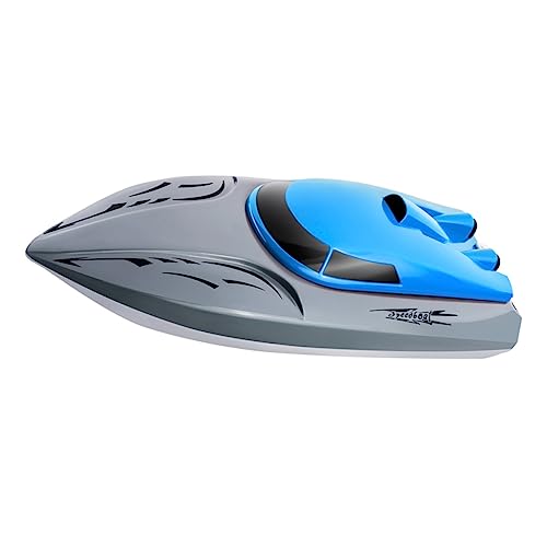 IMIKEYA Rc Rennboot Ferngesteuertes Boot Für Seen Und Pools Aufladbares Spielzeugboot Für Ab Jahren Schnelles Elektroboot Mit LED Licht Wasserabenteuer Für Sommer Und Freizeit von IMIKEYA