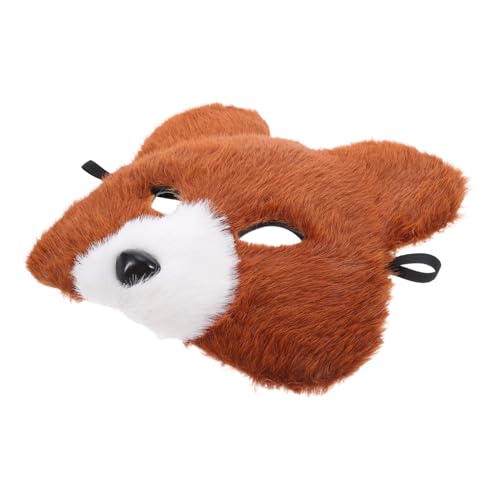 IMIKEYA Realistische Bärenmaske aus Weichem Plüsch für Erwachsene Komfortabel Atmungsaktiv Leichte Tierkopf-maske für Halloween Karneval Cosplay und Themenpartys von IMIKEYA