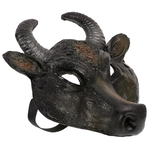 IMIKEYA Realistische Bullkopf Maske für Halloween Kreative Tiermaske PU Material Dekorative Cosplay Maske für Karneval und Partys Verstellbar und Leicht für Kostüme und Foto Requisiten IMIKEYA Realistische Bullkopf Maske für Halloween Kreative Tiermaske PU Material Dekorative Cosplay Maske für Karneval und Partys Verstellbar und Leicht für Kostüme und Foto Requisiten von IMIKEYA