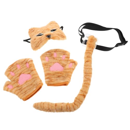 IMIKEYA Realistisches Katzenkostüm mit Maske und Pfotenhandschuhen Flauschiges Animal Cosplay Zubehör für Halloween Karneval und Kostümpartys Angenehm und Vielseitig Einsetzbar IMIKEYA Realistisches Katzenkostüm mit Maske und Pfotenhandschuhen Flauschiges Animal Cosplay Zubehör für Halloween Karneval und Kostümpartys Angenehm und Vielseitig Einsetzbar von IMIKEYA