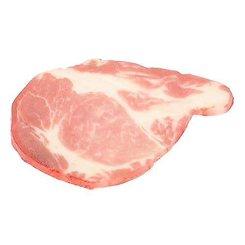 IMIKEYA Realistisches Rindfleisch Modell Imitation für Restaurants Hotels und Partys Langlebig und Farbecht Kreative Lebensmittelattrappe für Spaß von IMIKEYA