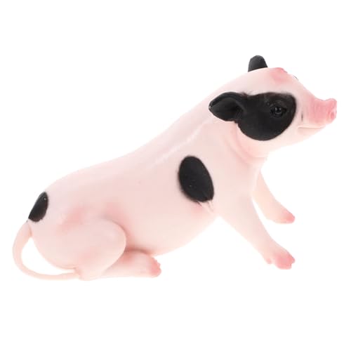 IMIKEYA Realistisches Simulation Schwein Modell aus Kunststoff Dekorative Kleine Schwein Figur für Schlafzimmer Garten und Kinderzimmer Langlebiges Tiermodell für Bildungszwecke und von IMIKEYA