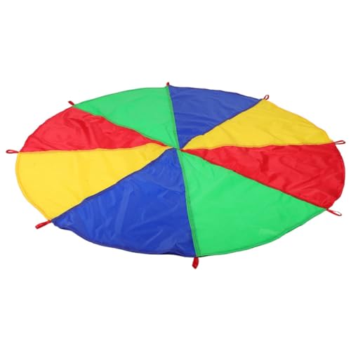 IMIKEYA Regenbogenschirm Für Kinder Frühschulunterricht Integrationstraining Spielzeug Mehrfarbige Spiele Im Freien Für Gruppenspielteamspiele von IMIKEYA