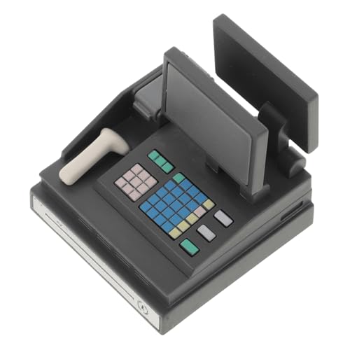 IMIKEYA Registrierkasse Für Puppenhaus Realistische Spielzeugkasse Mit Scanner Zubehör Für Rollenspiele Bezauberndes Design Für Jahren von IMIKEYA