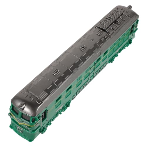 IMIKEYA Retro Grünes Leder Zugmodell Lernspielzeug Trägheitszug Trägheitsautos Züge Modelldekor Minizüge Trägheitszugmodelle Minizugmodell Abs von IMIKEYA