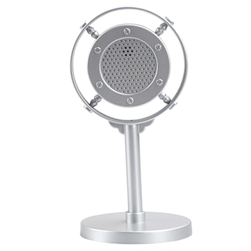 IMIKEYA Retro -mikrofonmodell Prop-mikrofon Gefälschte Mikrofonstütze Fake-mikrofon Für Gefälschte Mikrofone Mikrofon-Requisiten-kostüm Vintage-mikrofonstütze Silber Abs IMIKEYA Retro -mikrofonmodell Prop-mikrofon Gefälschte Mikrofonstütze Fake-mikrofon Für Gefälschte Mikrofone Mikrofon-Requisiten-kostüm Vintage-mikrofonstütze Silber Abs von IMIKEYA