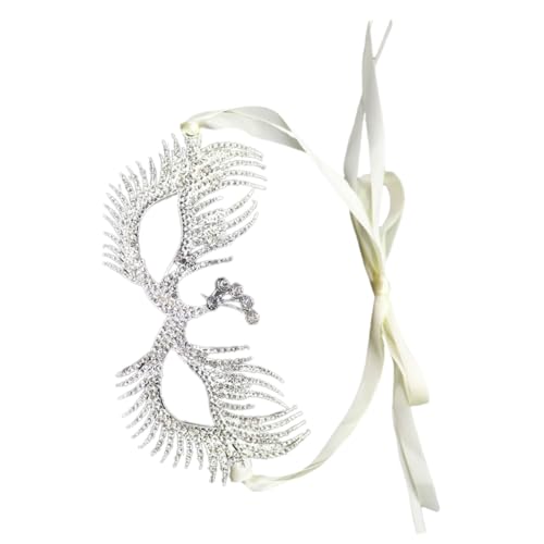IMIKEYA Rhinestone Augenmaske für Frauen Funkelnde Karnevalsmaske für Halloween Kostümparty Maskerade Maske mit Strass für Cosplay IMIKEYA Rhinestone Augenmaske für Frauen Funkelnde Karnevalsmaske für Halloween Kostümparty Maskerade Maske mit Strass für Cosplay von IMIKEYA